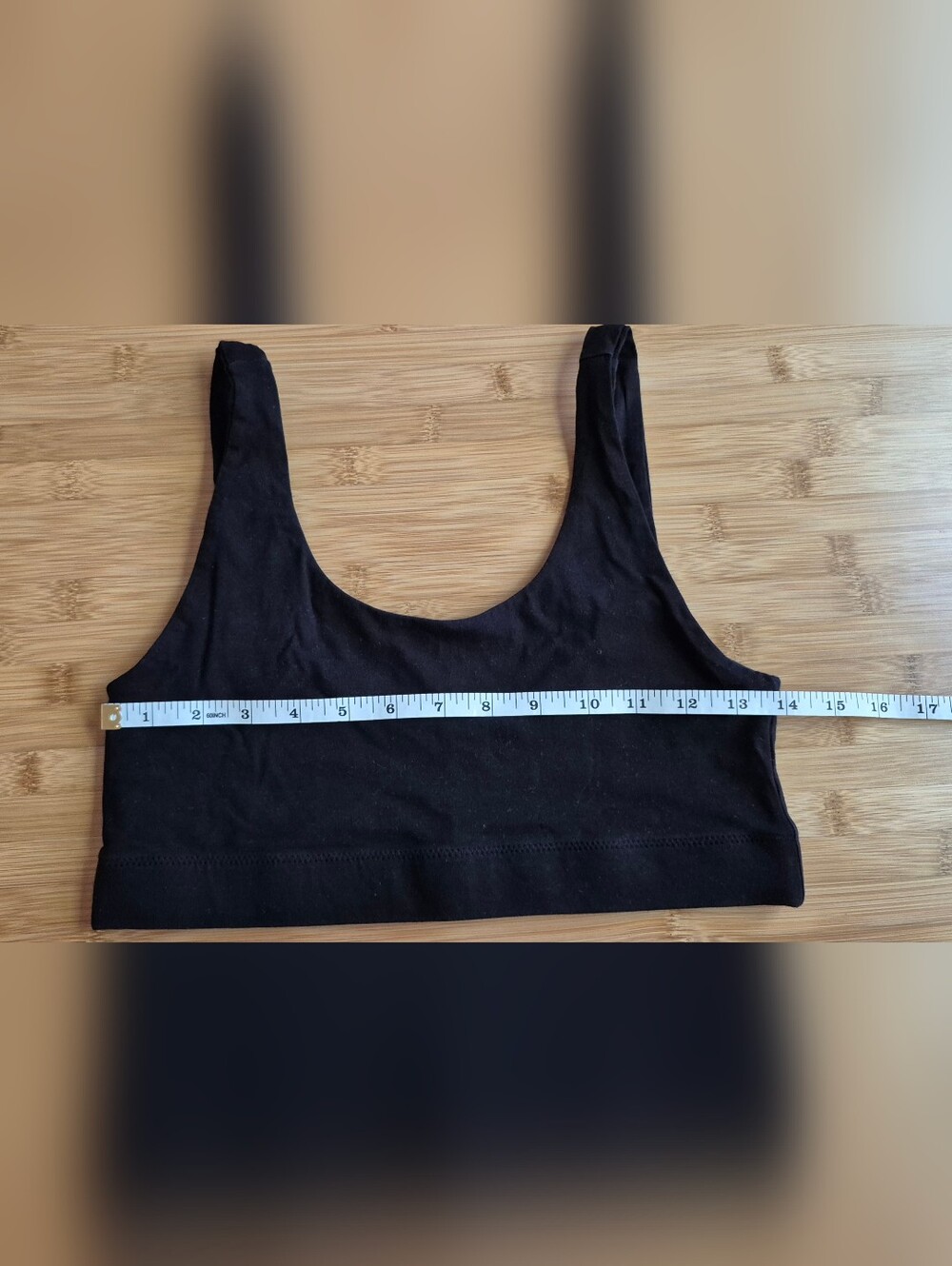 Pact Organic Cotton Scoop Neck Bralette - Black - Picture 5 of 7